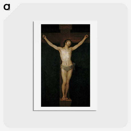 アートポストカード-Cristo crucificado - フランシスコ デ ゴヤ Postcard.