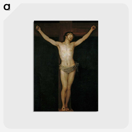 アートポストカード-Cristo crucificado - フランシスコ デ ゴヤ Postcard.