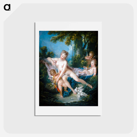 アートポストカード-Venus Consoling Love - フランソワ ブーシェ Postcard.