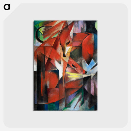 アートポストカード-The Foxes - フランツ マルク Postcard.