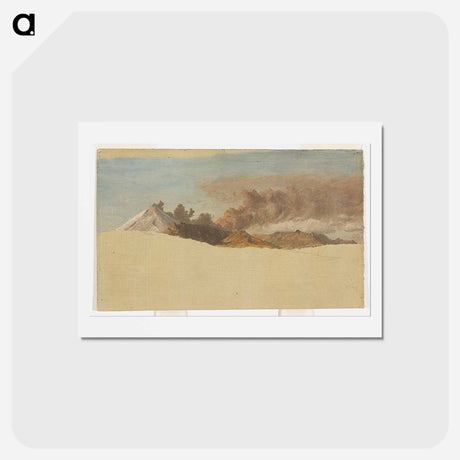 アートポストカード-Cotopaxi seen from Ambato, Ecuador - フレデリック エドウィン チャーチ Postcard.