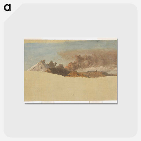 アートポストカード-Cotopaxi seen from Ambato, Ecuador - フレデリック エドウィン チャーチ Postcard.