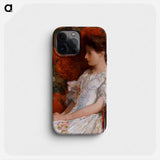 The Victorian Chair - フレデリック チャイルド ハッサム Phone Case.