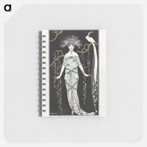アートメモ帳-Costumes Parisiens: Grande robe du soir - ジョージ バービエ Memo.