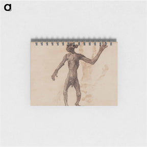 アートメモ帳-Monkey Standing, Anterior View
 - ジョージ スタッブス Memo.