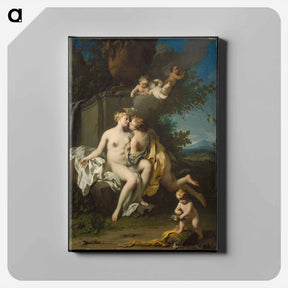 アートパネル-Flora and Zephyr
 - ジョバンニ バティスタ ティエポロ Canvas.