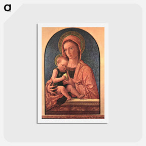 アートポストカード-Madonna and Child - ジョヴァンニ ベッリーニ Postcard.