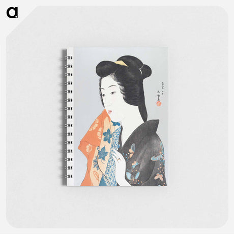 アートメモ帳-Woman Holding a Hand Towel
 - 橋口 五葉 Memo.