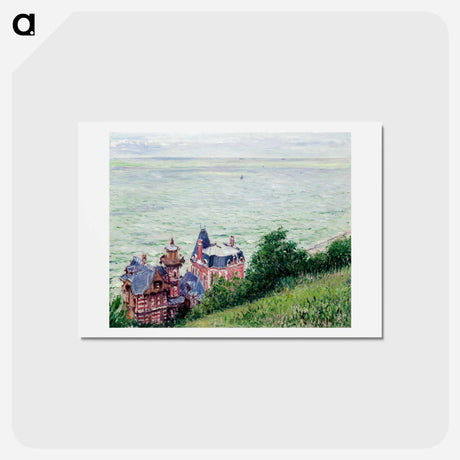 アートポストカード-Villas at Trouville - ギュスターヴ カイユボット Postcard.