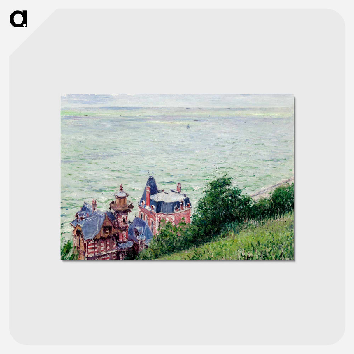 アートポストカード-Villas at Trouville - ギュスターヴ カイユボット Postcard.