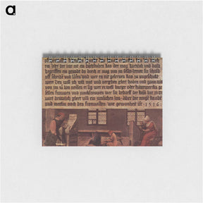 アートメモ帳-Principles of a schoolmaster, teaching scene for children - ハンス ホルバイン Memo.