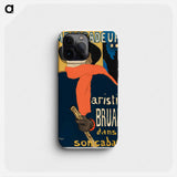 Ambassadeurs: Aristide Bruant dans son cabaret - アンリ ド トゥールーズ ロートレック Phone Case.