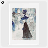 Walkers in front of the Moulin Rouge, Place Blanche - アンリ ソム Poster.
