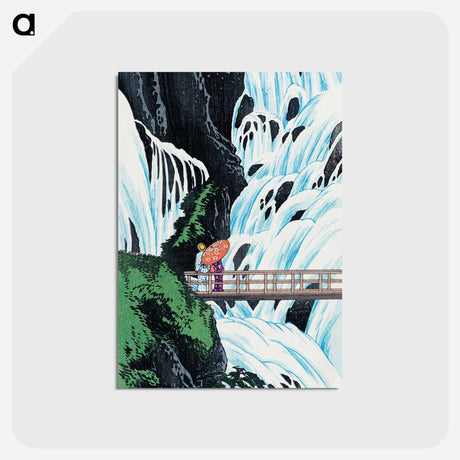 アートポストカード-Shiragumo Waterfall of Nikkō - 高橋 宏明 Postcard.