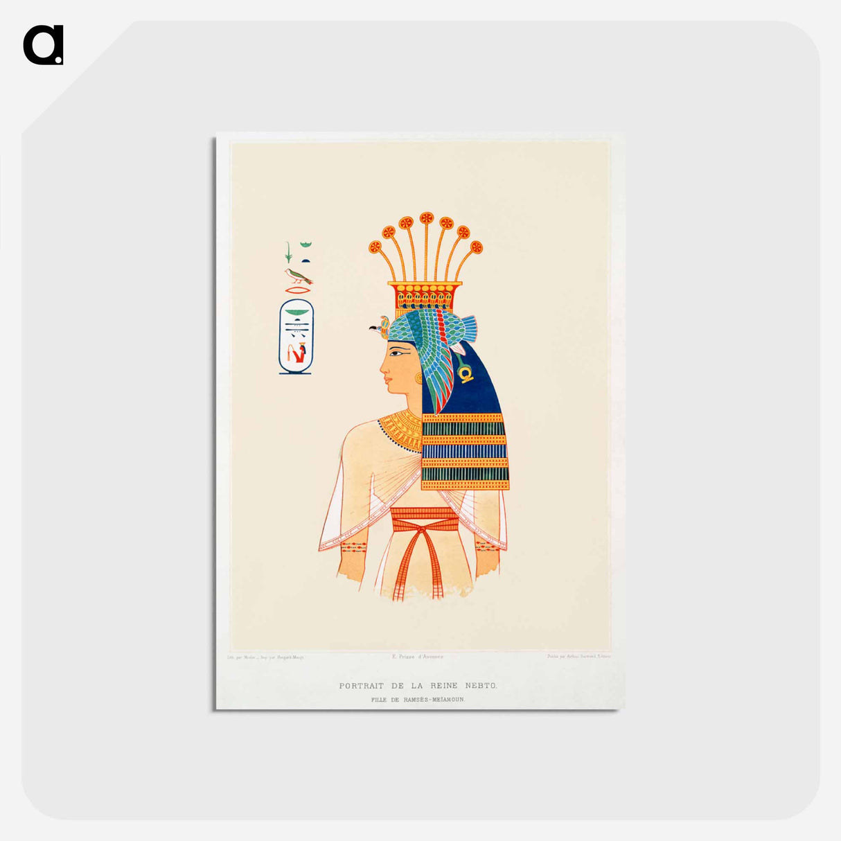 アートポストカード-Queen Nebto
 - エジプト美術史 Postcard.