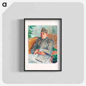 アートポスター-Portrait de Françis Poulenc
 - ジャック エミール ブランシュ Poster.