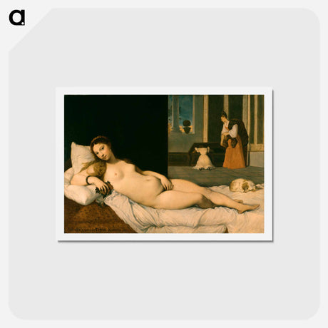 アートポストカード-Reclining Venus
 - ジャン オーギュスト ドミニク アングル Postcard.