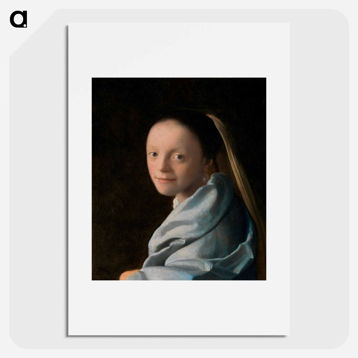 Study of a Young Woman - Johannes Vermeer Poster.