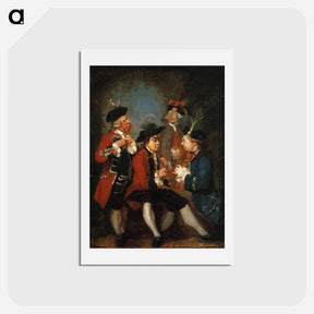 アートポストカード-Sir Thomas Kennedy, James Caulfeild, Mr. Ward and Mr. Phelps - ジョシュア レノルズ Postcard.