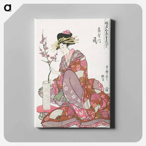 アートパネル-Tsukasa of Ogiya - 喜多川 歌麿 Canvas.