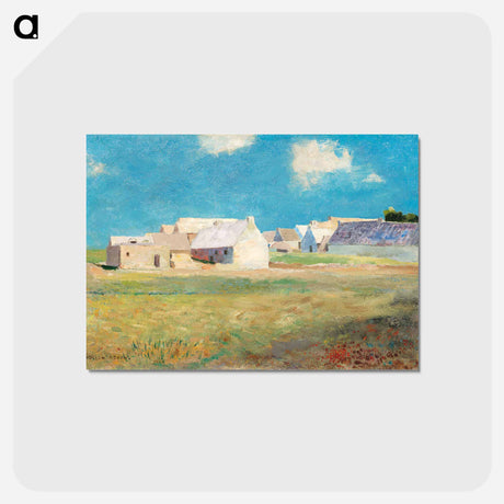 アートポストカード-Breton Village - オディロン ルドン Postcard.
