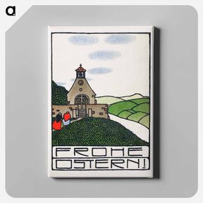 アートパネル-Happy Easter - オットー フリードリヒ カール レンデッケ Canvas.