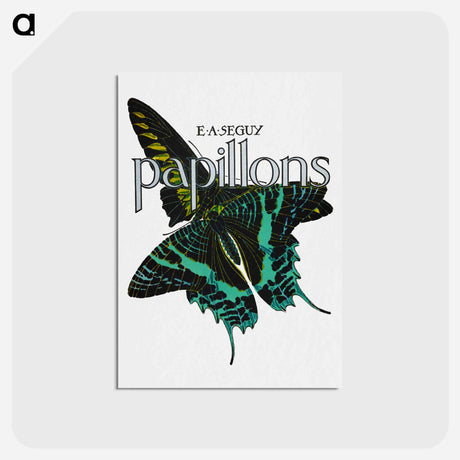 アートポストカード-Papillons
 - パピヨン Postcard.