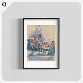 アートポスター-Church at Montigny-sur-Loing - ポール セザンヌ Poster.