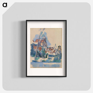 Church at Montigny-sur-Loing - Paul Cezanne Poster.