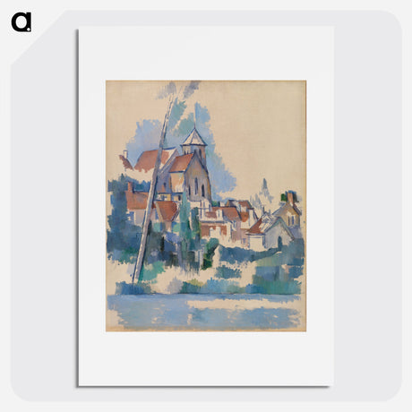 Church at Montigny-sur-Loing - Paul Cezanne Poster.