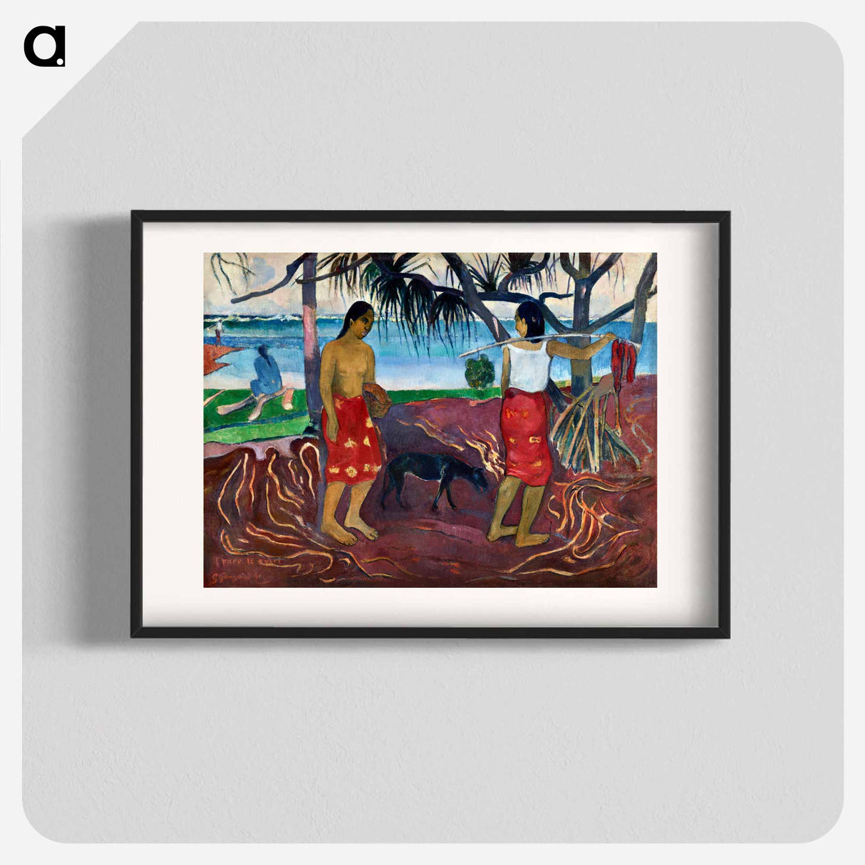 Under the Pandanus - ポール ゴーギャン Poster.