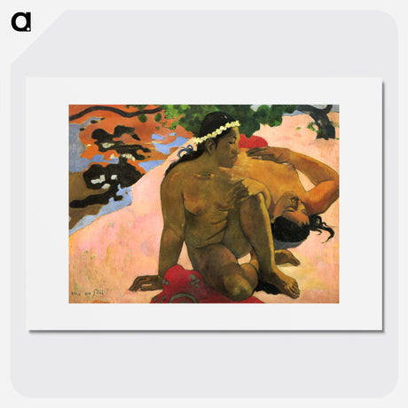 Under the Pandanus - Paul Gauguin Poster.