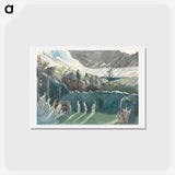 アートポストカード-Landscape - ポール ナッシュ Postcard.