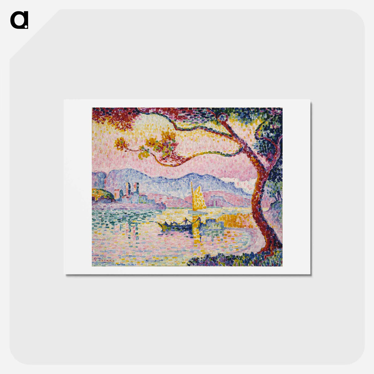 アートポストカード-Antibes - ポール シニャック Postcard.