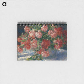 アートメモ帳-Peonies - ピエール オーギュスト ルノワール Memo.
