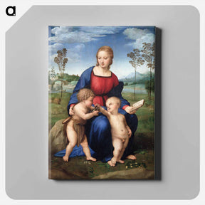 アートパネル-Madonna of the Goldfinch - ラファエロ サンティ Canvas.