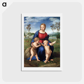 アートポストカード-Madonna of the Goldfinch - ラファエロ サンティ Postcard.
