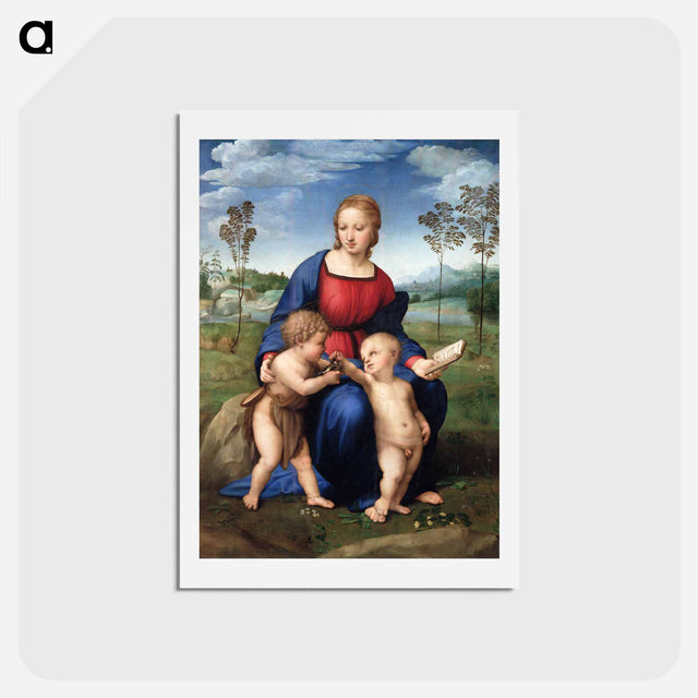 アートポストカード-Madonna of the Goldfinch - ラファエロ サンティ Postcard.