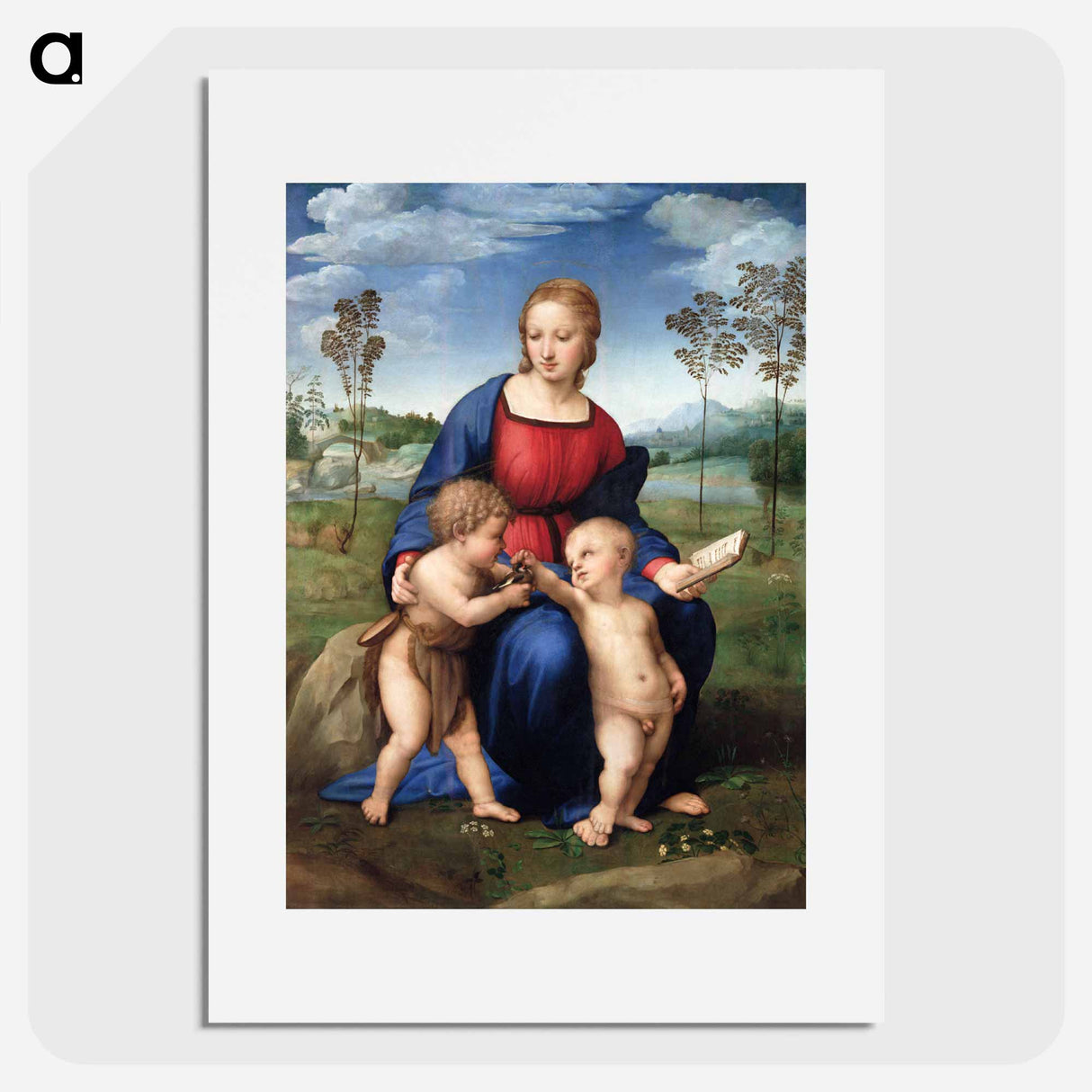 Madonna of the Goldfinch - ラファエロ サンティ Poster.