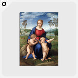 アートポストカード-Madonna of the Goldfinch - ラファエロ サンティ Postcard.