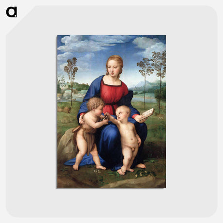 アートポストカード-Madonna of the Goldfinch - ラファエロ サンティ Postcard.