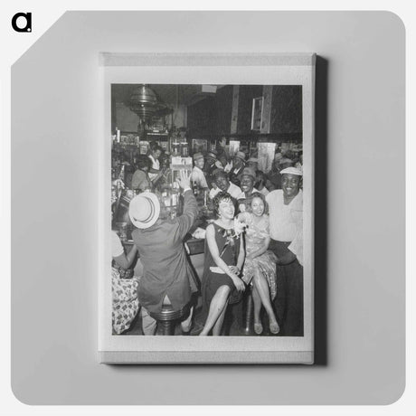 アートパネル-Crowded Bar Room
 - セントルイス美術館 Canvas.