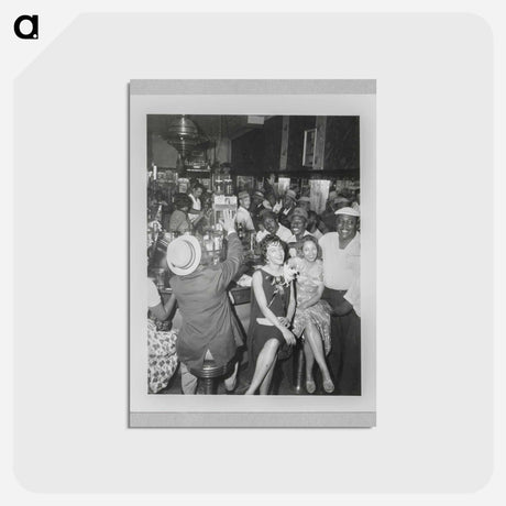 アートポストカード-Crowded Bar Room
 - セントルイス美術館 Postcard.