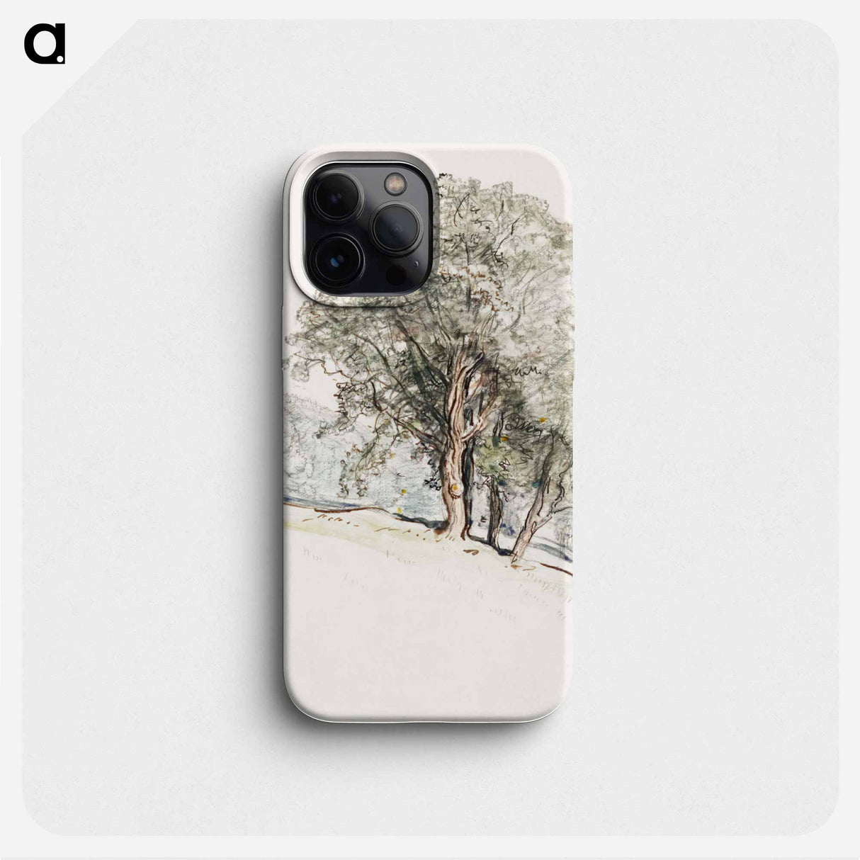 Study of Oak Trees at Lake Dunmore, Vermont - Samuel Coleman Phone Case.