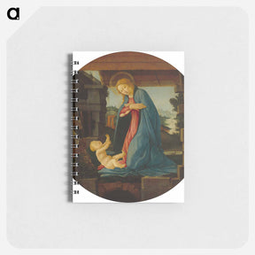 アートメモ帳-The Virgin Adoring the Child - サンドロ ボッティチェッリ Memo.