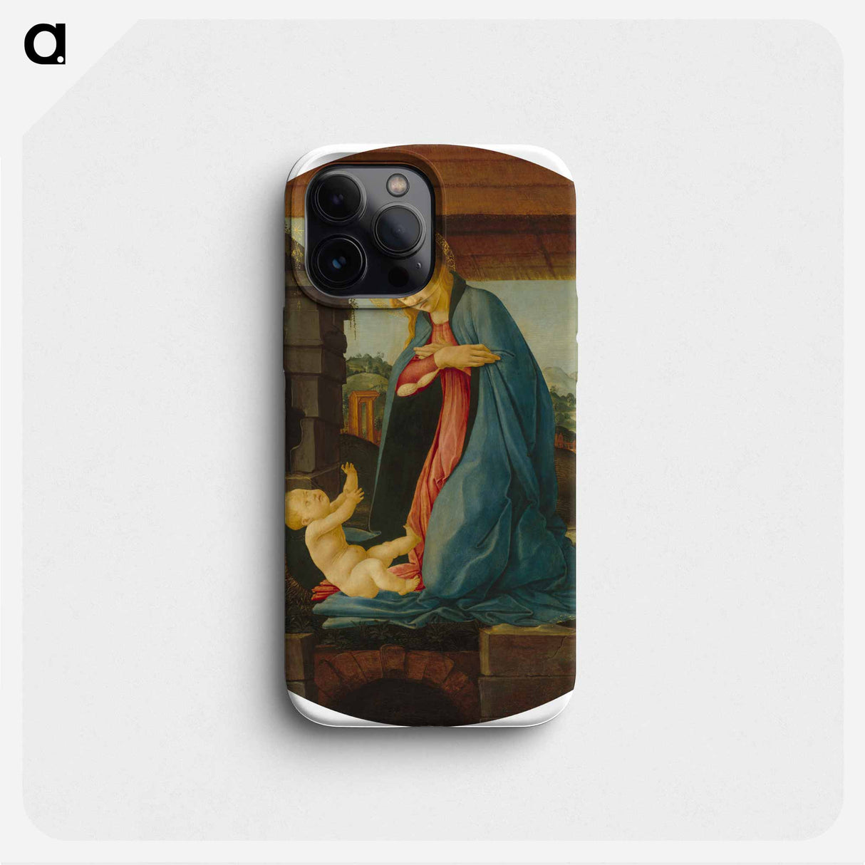 The Virgin Adoring the Child - Sandro Botticelli Phone Case.