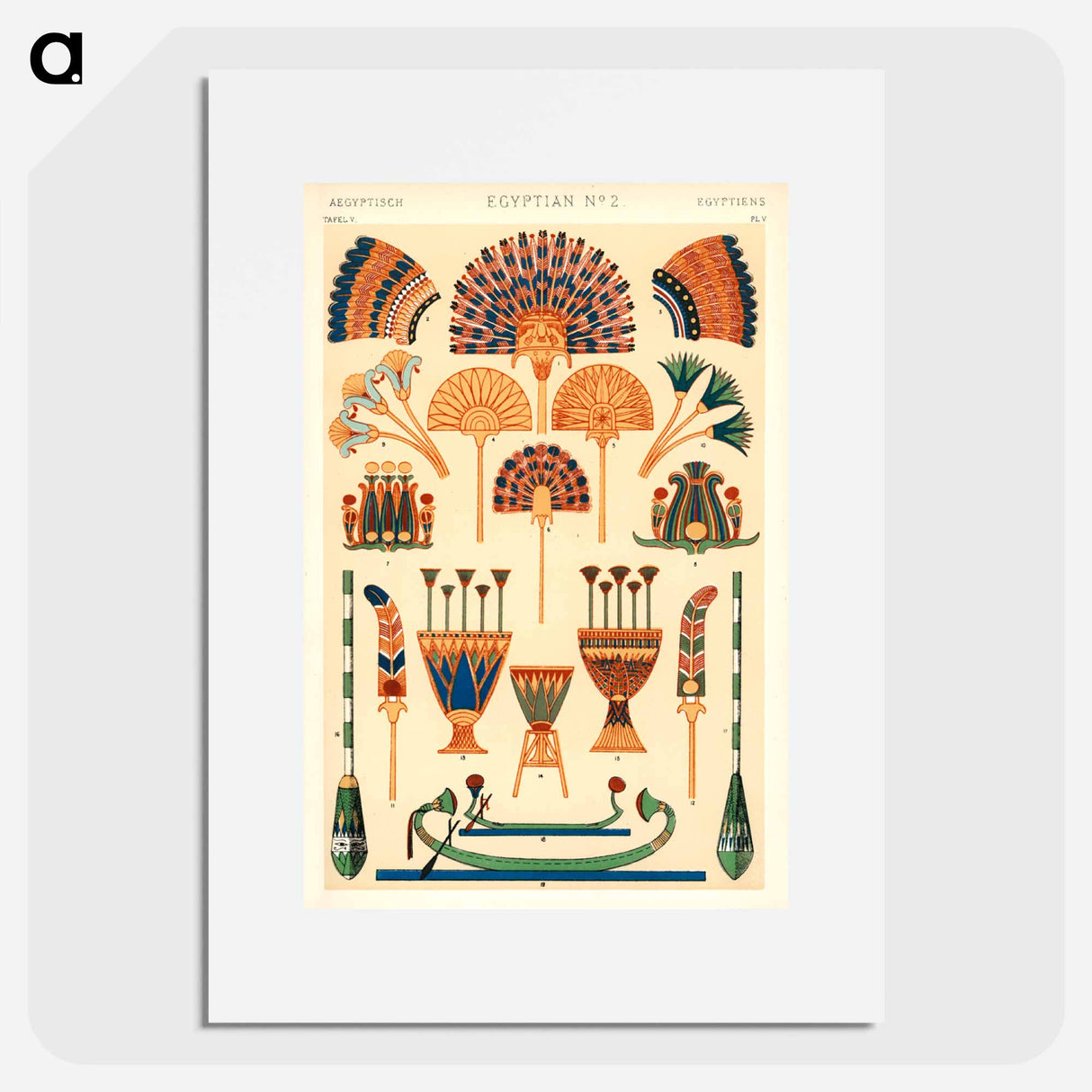 アートポスター-Ancient Egyptian Ornament
 - 装飾の文法 Poster.