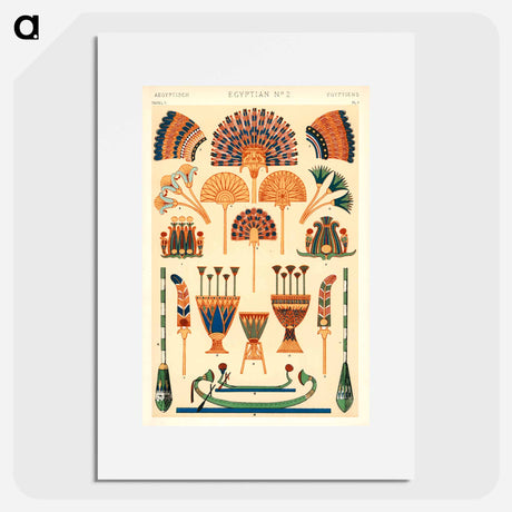 アートポスター-Ancient Egyptian Ornament
 - 装飾の文法 Poster.