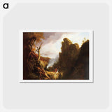 Indian Sacrifice - トーマス コール Postcard.