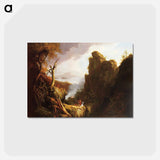 Indian Sacrifice - トーマス コール Postcard.